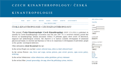 Desktop Screenshot of ceskakinantropologie.cz
