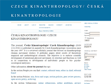 Tablet Screenshot of ceskakinantropologie.cz